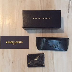 Ralph Lauren Polo Glasses Case soft faux leather